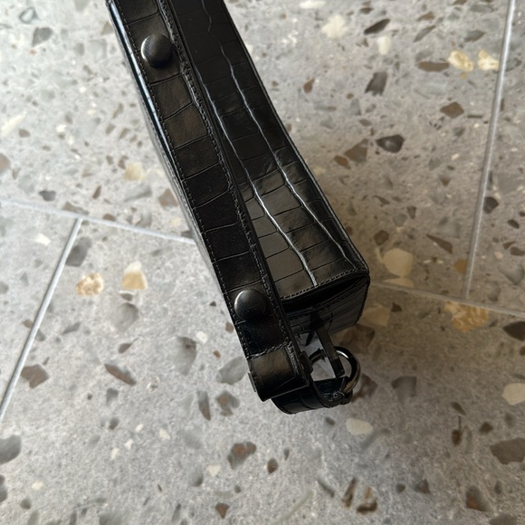 SCHUTZ snake embossed leather shoulder bag - Picture 5 of 5